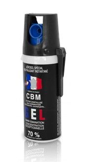 Bombe lacrymogène Gel CS 70% CBM - 50ml