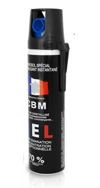 Bombe lacrymogène Gel CS 70% CBM - 75ml