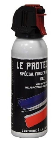 Bombe lacrymogène Gaz CS 70% LE PROTECTEUR Spécial Force de l'Ordre - 100 ml