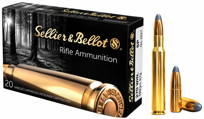SELLIER & BELLOT cal.270 win SP 150 grains - 9.7 grammes /20