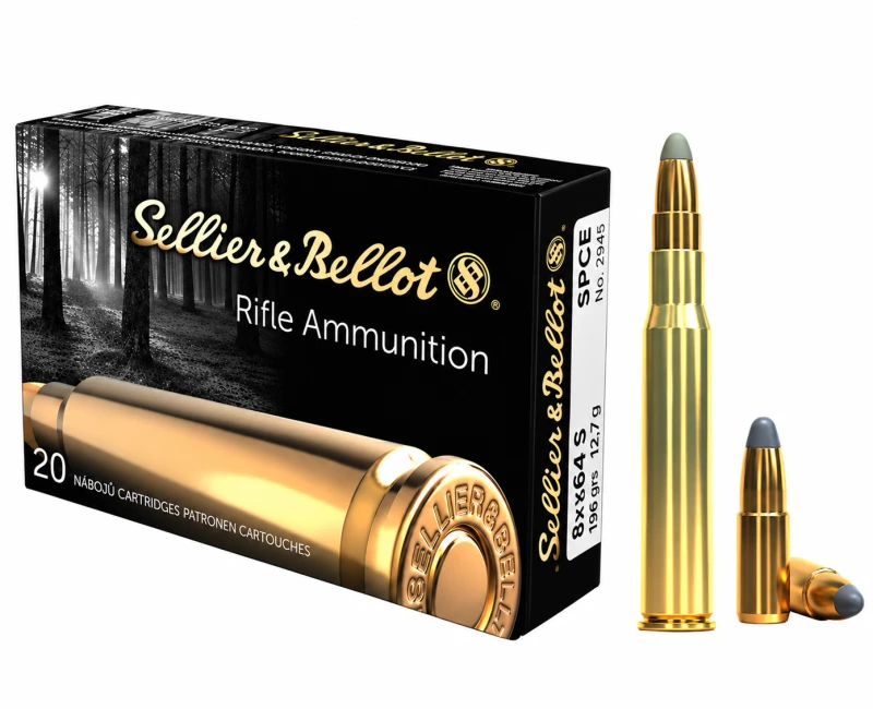 SELLIER & BELLOT cal.8x64 S SPCE 196 grains  - 12.7 grammes /20