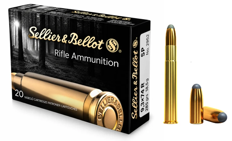SELLIER & BELLOT cal.9,3x74 R SP 285 grains - 18.5 grammes /20