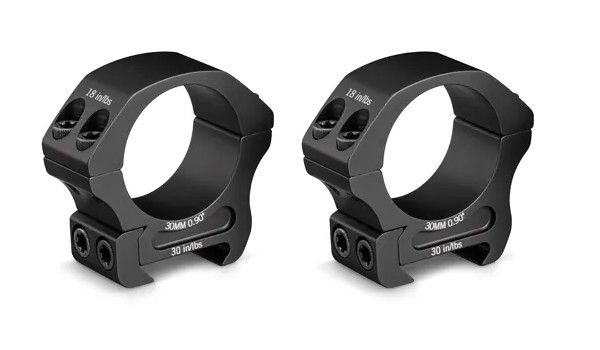 Montage 2 colliers lunette VORTEX Pro Series (21 mm-diam.30mm-BH8)