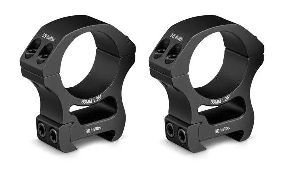 Montage 2 colliers lunette VORTEX Pro Series (21 mm-diam.30mm-BH17)