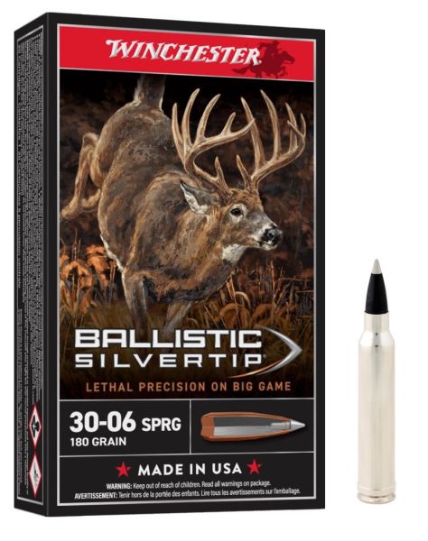 WINCHESTER cal.30-06 Sprg Ballistic Silvertip 150 grains - 9.7 grammes /20