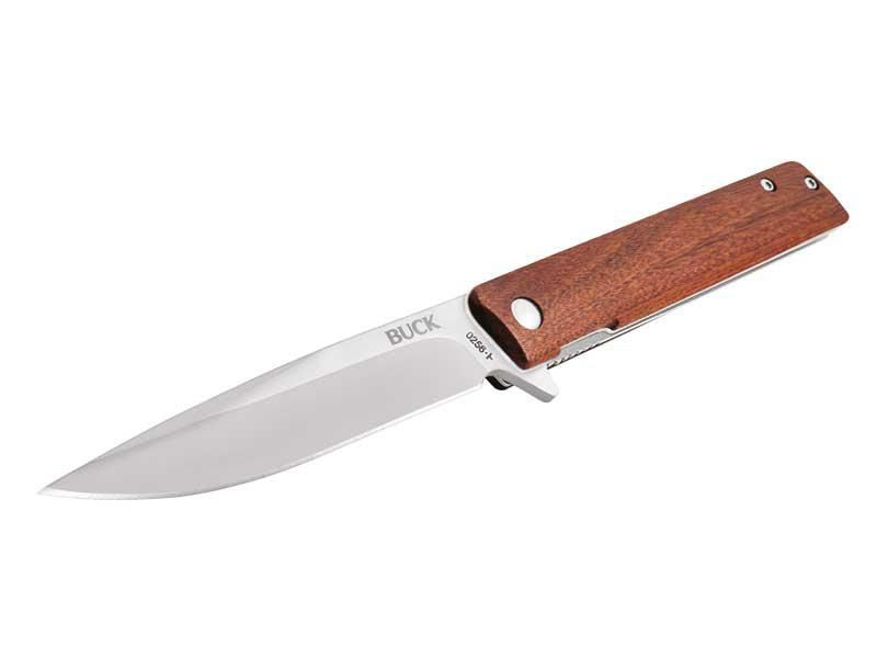 Couteau pliant gentleman BUCK "DECATUR" lame acier manche BOIS