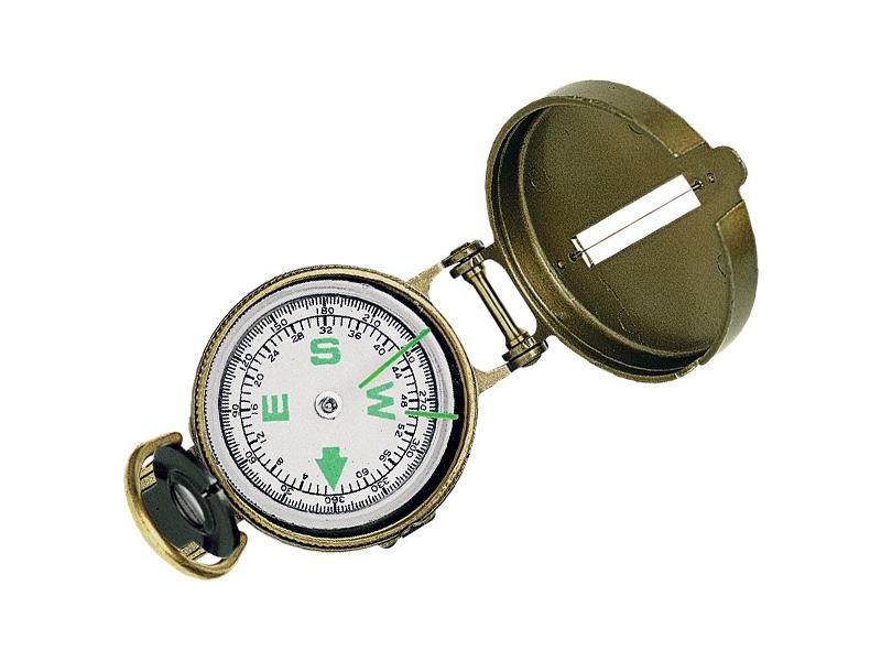 Boussole scout HERBERTZ métal teinte bronze
