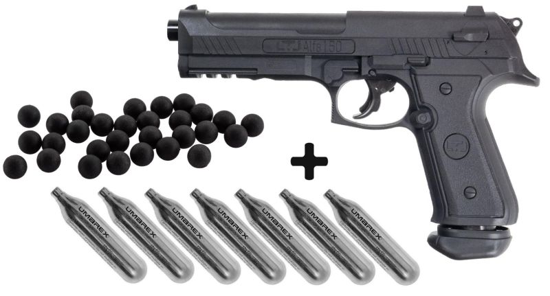 Pistolet 7 coups KIMAR LTL Alfa 1.50 cal.50 (16 joules) "Pack défense"