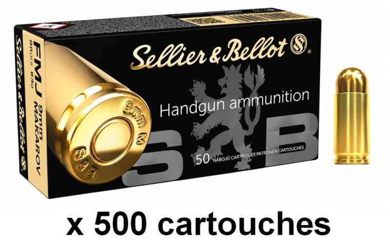 SELLIER & BELLOT cal.9mm MAKAROV FMJ /500