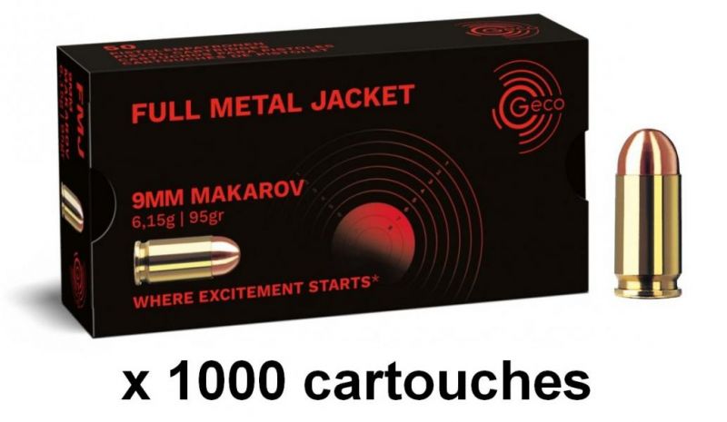 GECO cal.9mm MAKAROV FMJ /1000