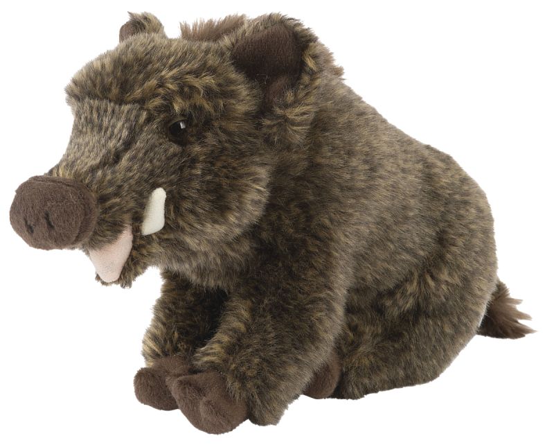 Peluche Sanglier Assis 25 cm