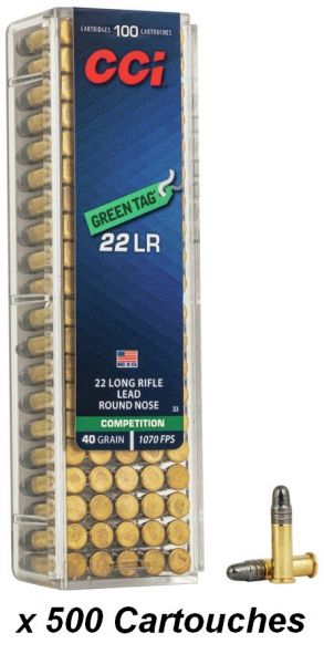 CCI 22lr COMPETITION Green TAG /500