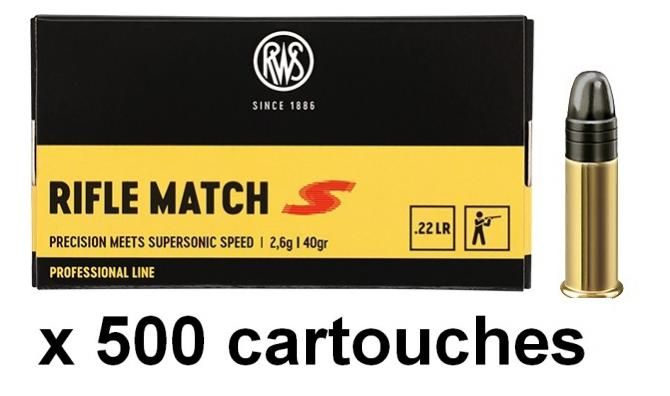 RWS Rifle Match Supersonic cal.22lr Professionnal Line /500