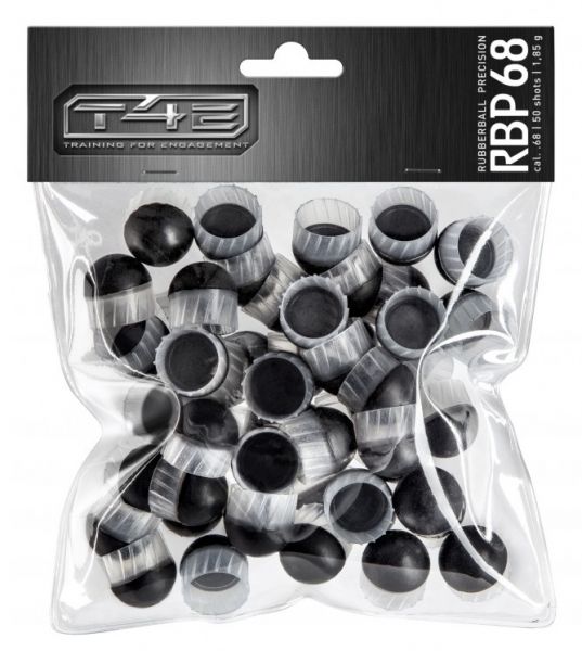 Sachet de 50 Billes caoutchouc a aillettes RBP 68 T4E cal.68 - 1.85g