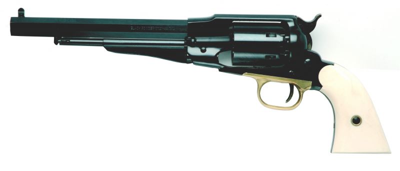 Revolver à Poudre Noire Pietta REMINGTON 1858 New Army Bronzé Ivoirine 