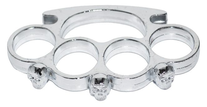 Poing américain SILVER SKULL