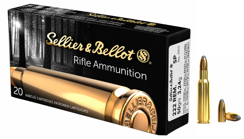 SELLIER & BELLOT cal.222 Rem SP 50 grains - 3.2 grammes /20