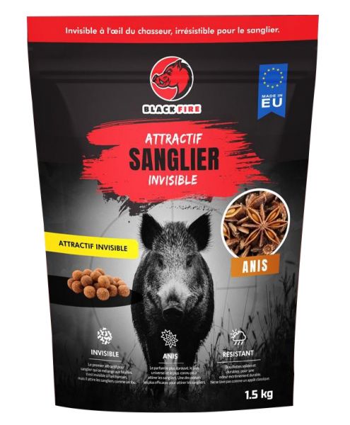 Attractif BLACK FIRE Invisible ANIS sachet de 1,5kg