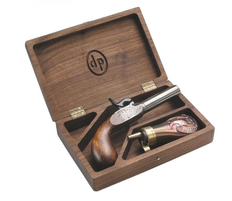 Pistolet Derringer Liegi Luxe 1850 poudre noire PEDERSOLI en coffret cal.44