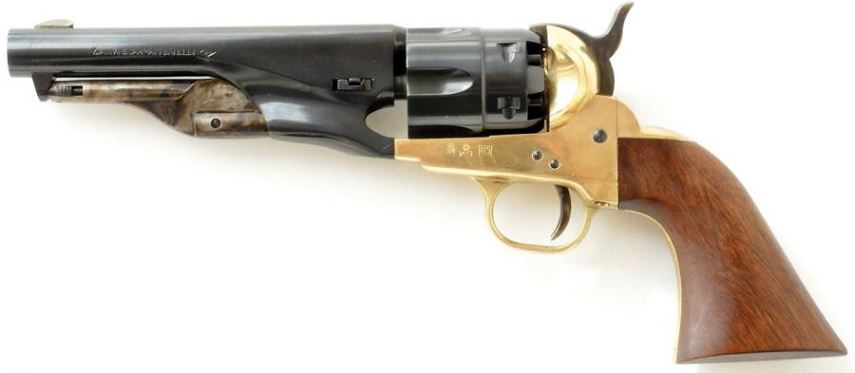 Revolver à Poudre Noire Pietta 1862 Pony Express Sheriff Laiton 