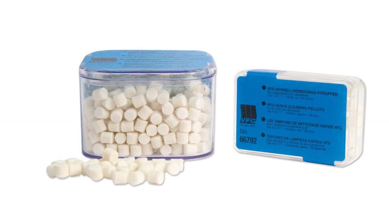 Tampons de nettoyage VFG cal.4,5mm - Boite de 500