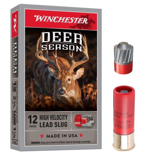 Balles WINCHESTER Slug DEER SEASON cal.12/70 (boite de 5)