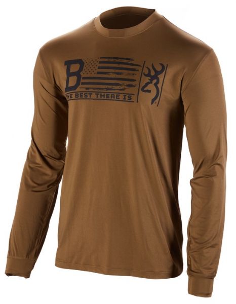 T-Shirt manche longue BROWNING TEAMSPIRIT Vert Militaire taille.L