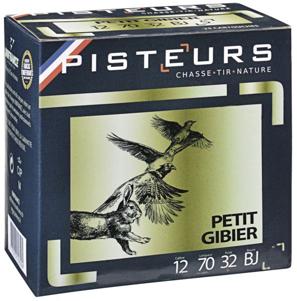 Cartouches PISTEUR Petit Gibier cal.12/70 32gr - n°6 (boite de 25)