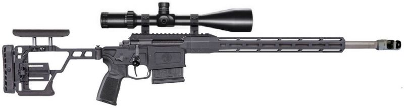 SIG SAUER CROSS Tactical Black cal.308 Win "Pack HAWKE Sidewinder SF 8-32x56 Half Mil"