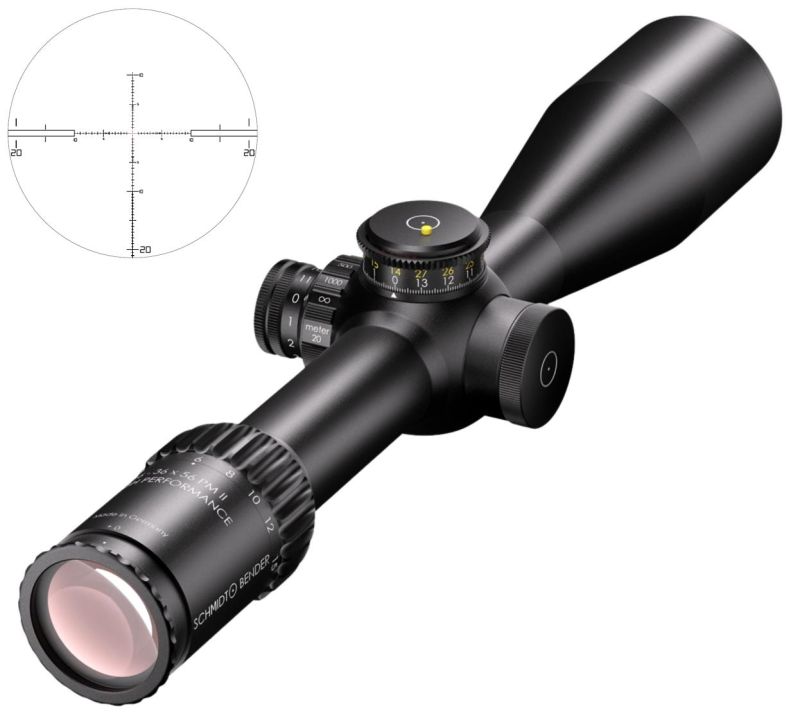 Lunette SCHMIDT & BENDER 6-36x56 FFP PM II ret.P5FL MTC CW/LT/ST/ZC/LT (1er plan focal)