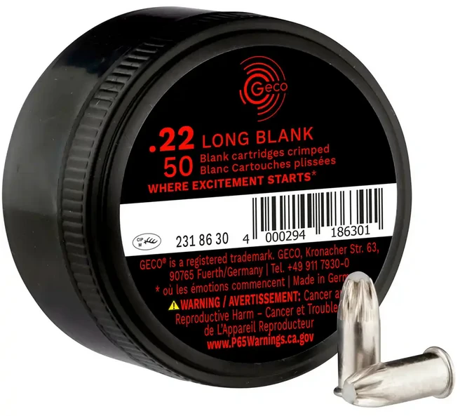Cartouches 22Lr à Blancs GECO /50