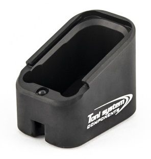 Fond de chargeur +4 coups Aluminium Noir TONI SYSTEM pour CZ Shadow