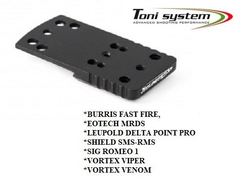 Embase TONI SYSTEM (type A) VORTEX - BURRIS - LEUPOLD - SIG pour CZ P10C - P10F