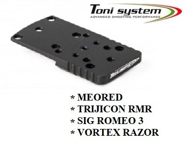 Embase TONI SYSTEM (type B) C-MORE - MEOSIGHT - TRIJICON - VORTEX pour CZ P10C - P10F