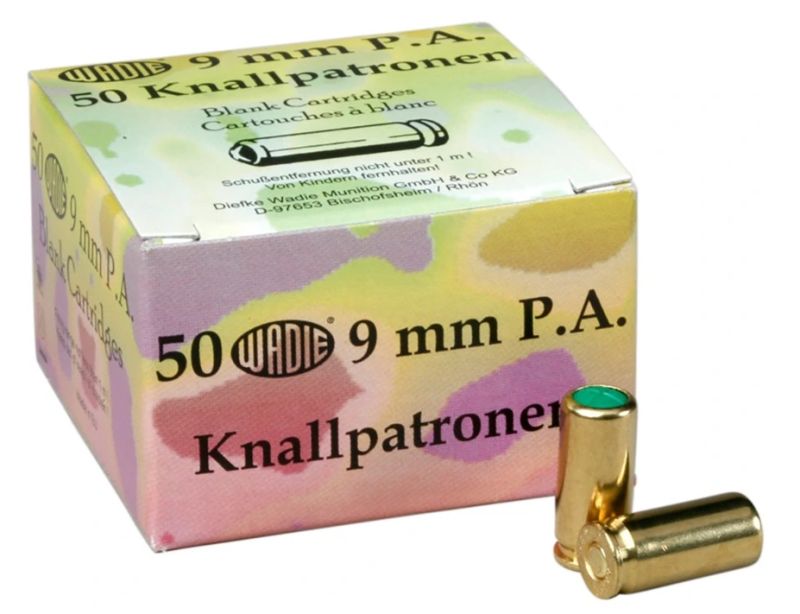 Cartouches à blanc 9mm PISTOLET WADIE /50