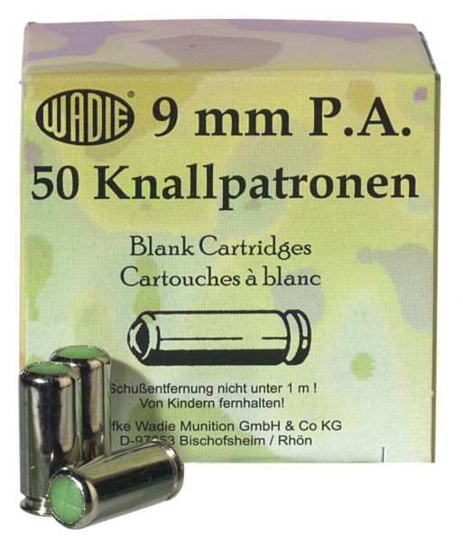 Cartouches à blanc 9mm PISTOLET WADIE /50