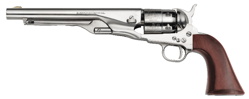 Revolver à Poudre Noire Pietta Army old Silver 1860 