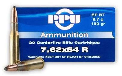 PARTIZAN cal.7,62x54 R SP BT 180 grains - 11.7 grammes /20