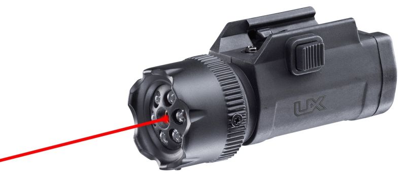 Laser UX Night Force avec Torche 6 LEDS (rail de 21 mm)