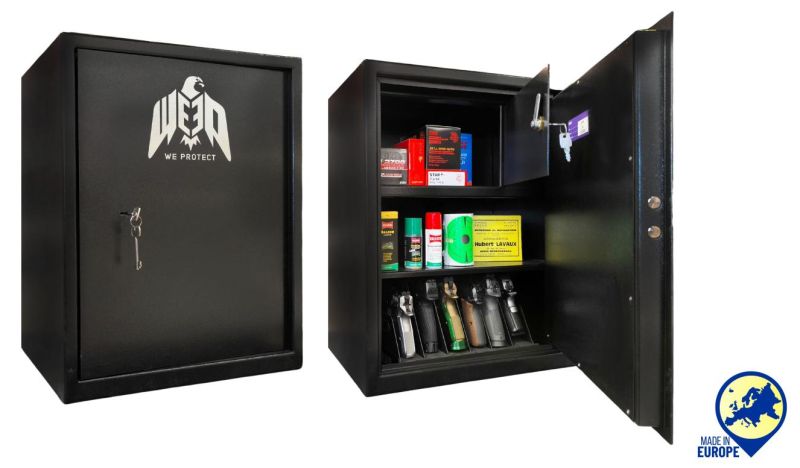 Coffre WE PROTECT Shooter "Spécial Cat.B" armes de poing - munitions avec coffre intérieur (34kg)