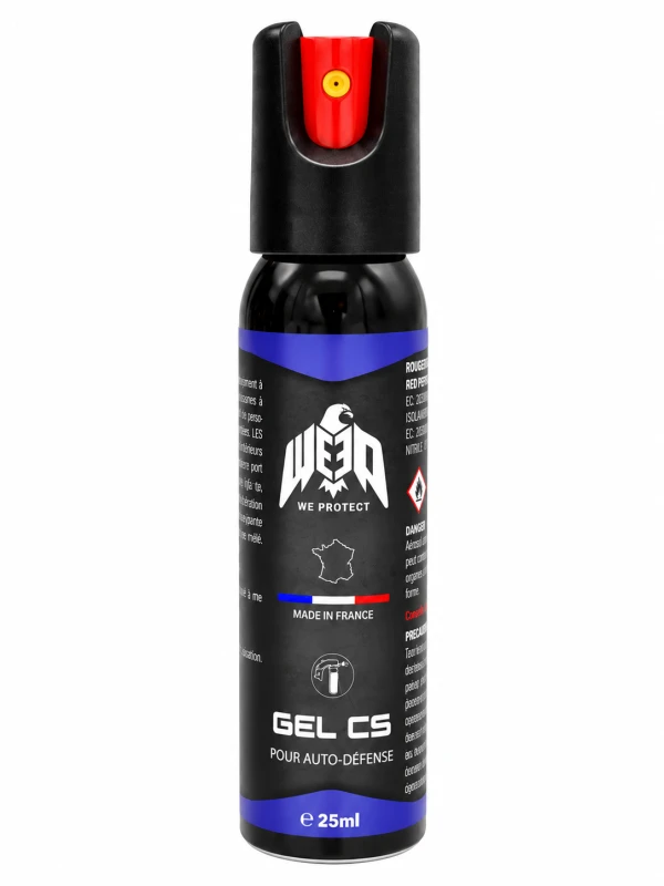 Bombe lacrymogène de poche Gel CS WE PROTECT - 25ml