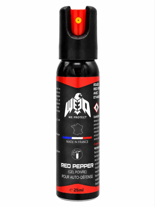 Bombe au poivre de poche Gel Red Pepper WE PROTECT - 25ml