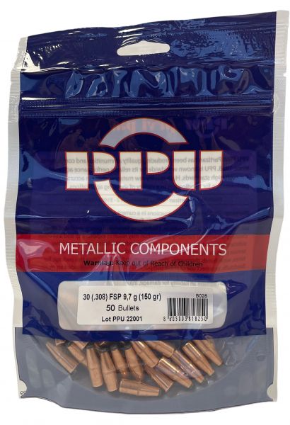 Ogives PARTIZAN .308 cal.30 FSP 150gr /50