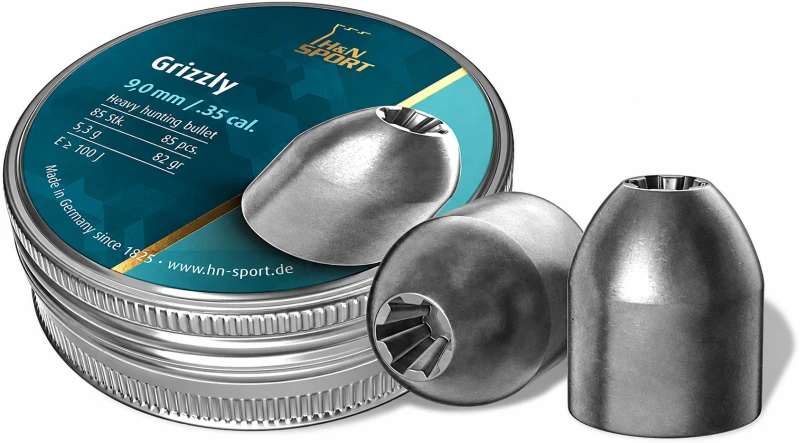 Plombs cal.9mm H&N Grizzly (cal.35 - 82 grains) /60