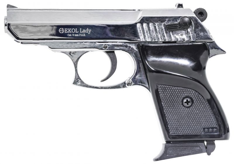 Pistolet d'alarme EKOL Lady Chromé Cal.9mm PA