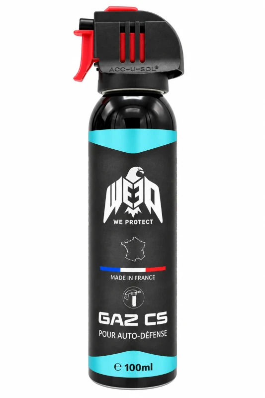 Bombe lacrymogène Gaz CS 70% WE PROTECT - 100ml