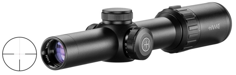 Lunette HAWKE VANTAGE 30 WA FD IR 1-8x24 ret.L4A FD Lumineux