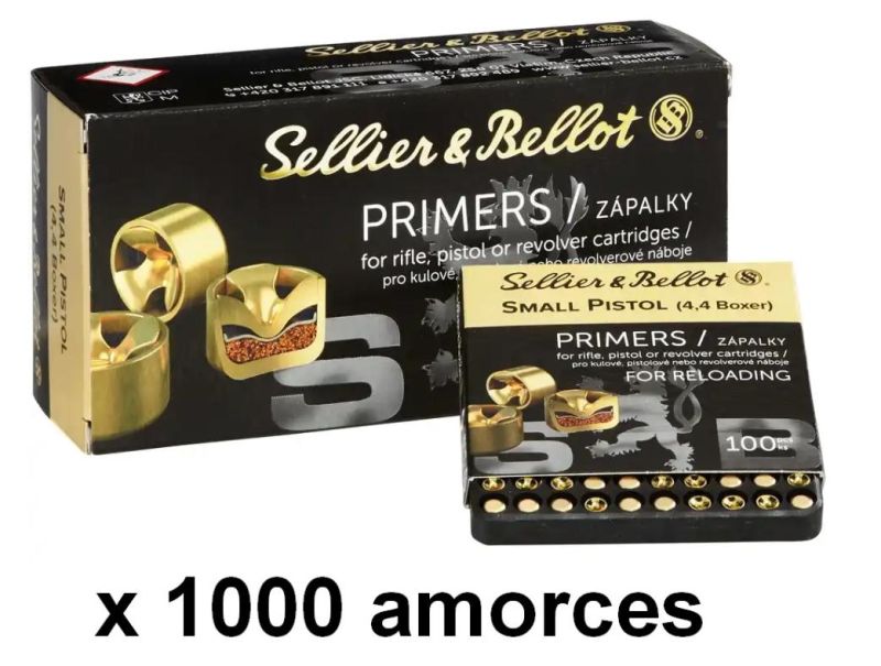 Amorces SELLIER BELLOT Small Pistol 4,4 /1000