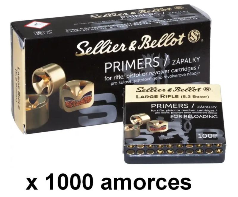 Amorces SELLIER BELLOT Large Rifle 5,3 /1000
