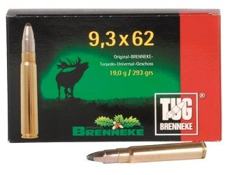 BRENNEKE cal.9,3x62 TUG 293 grains - 19 grammes /20